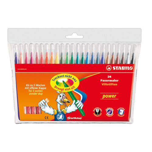 Stabilo Felt-Tip Power Pens 24 Pieces