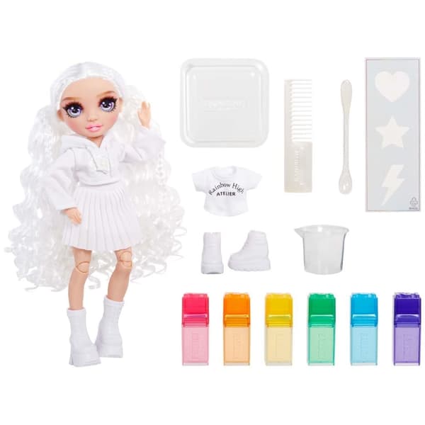 Rainbow High WaterColor & Create Pop Purple Eyes Doll