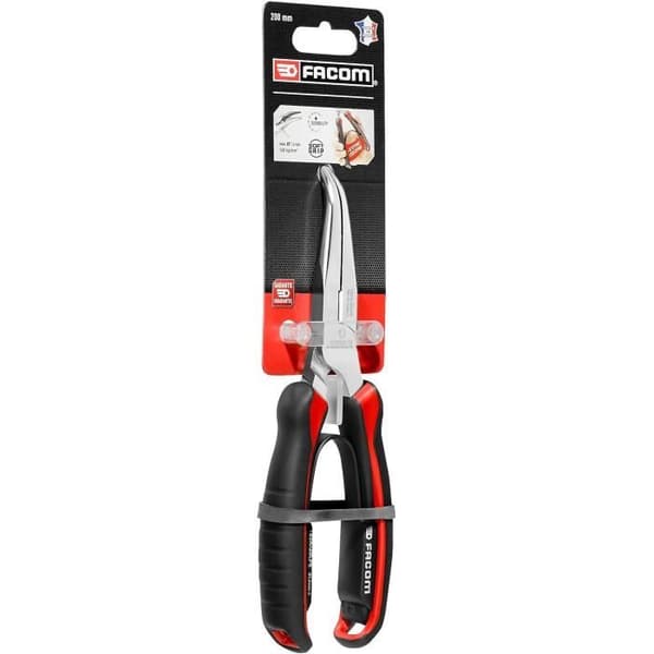 FACOM Tapered Nose Pliers - 183A.20CPEPB - Angled - Half-round