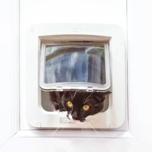 SUREFLAP Large Smart Microchip Cat Flap - White - 178 mm x 170 mm