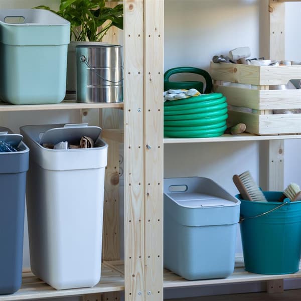 Curver Waste Bin 20 L Blue/Light Grey - Ready To Collect