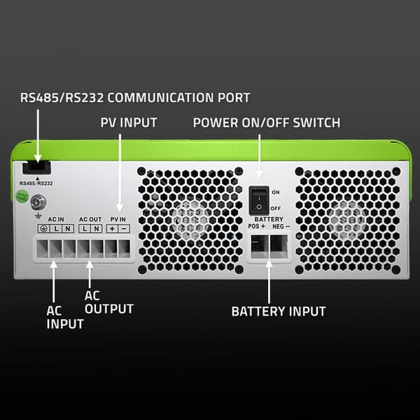 Hybrid Solar Inverter Off-Grid 6200W | 120A