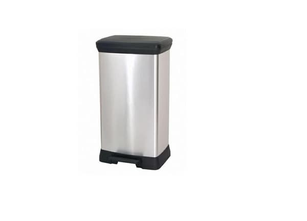 CURVER Pedal Waste Bin 50 L/IML Metallized