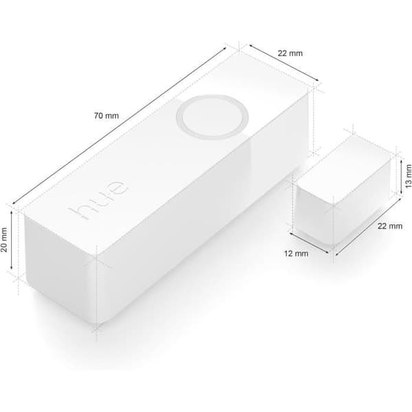 Philips Hue Secure Touch Sensors - 2-Pack - Door or Window - Easy Installation - App Control - White
