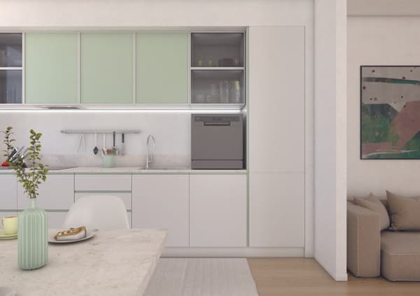 Candy RapidÓ CP 8F9FFA Countertop Dishwasher 8 Place Settings