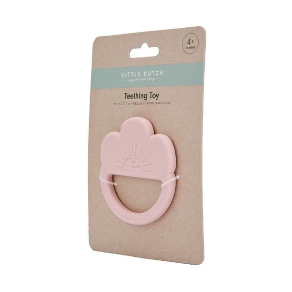 Little Dutch Silicone Teething Ring Flower Pink