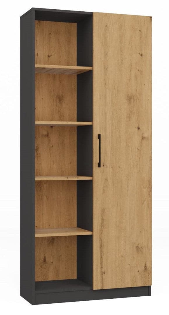Topeshop RD-80 Anthracite/Artisan Office Bookcase - Model RD-80