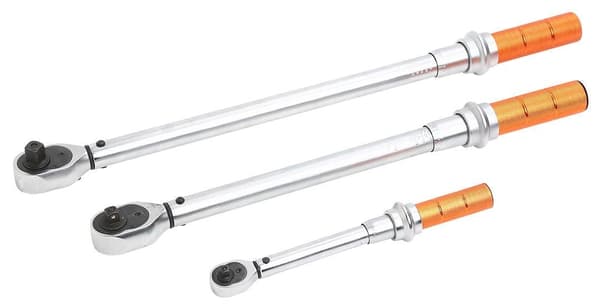NEO Torque Wrench Set 1/4 3/8 1/2 3 pcs for Precision Work