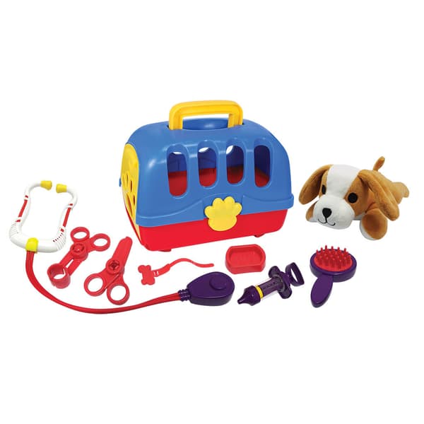 Veterinary Case with Dog Plush Toy 10-piece
