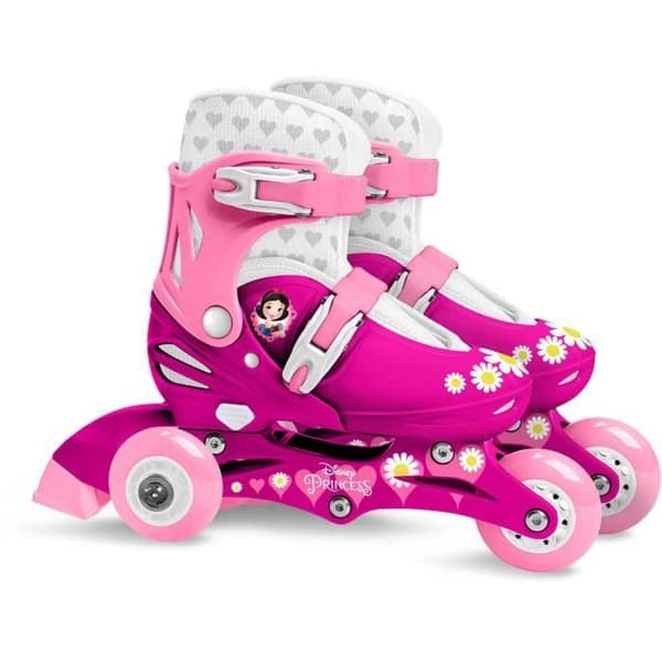 DISNEY PRINCESSES Adjustable Inline Skates - 27-30 - 2-in-1 Triskate
