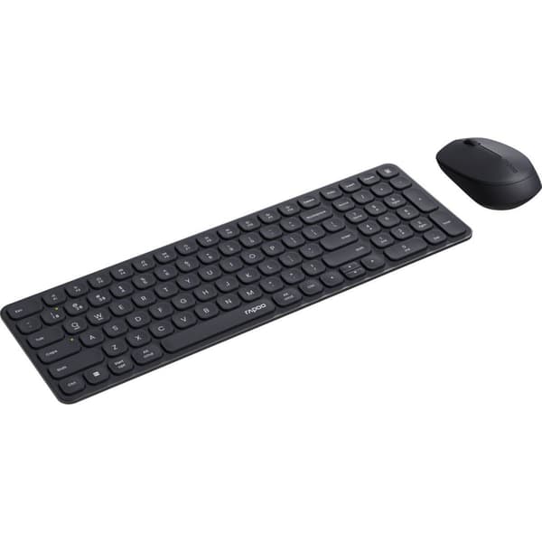 Rapoo 9310 M Combo Set QWERTY(NL) Keyboard + Mouse Black