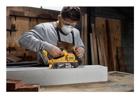 DeWALT DCW220NT-XJ Portable Belt Sander - Black Yellow