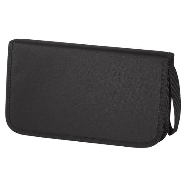 Hama Nylon Wallet for 64 CD/DVD/Blu-ray Black