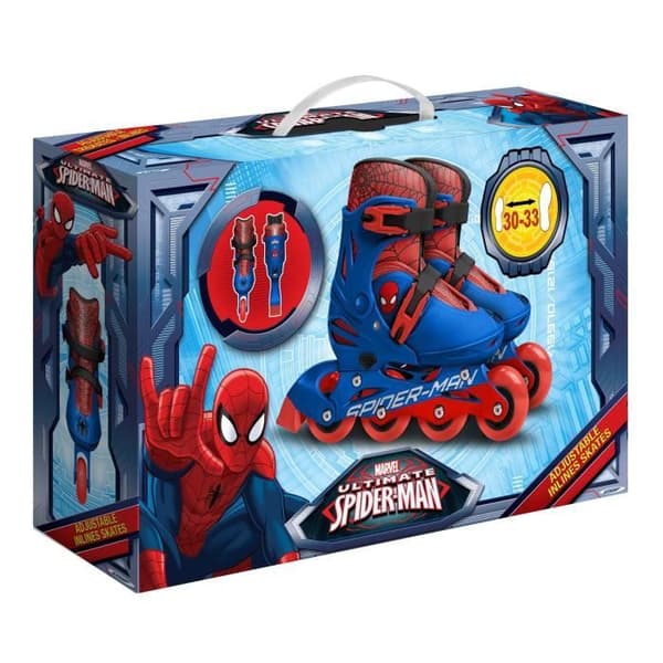 STAMP Adjustable Spiderman Inline Skates - Boys - Size 30-33 - Ages 6+