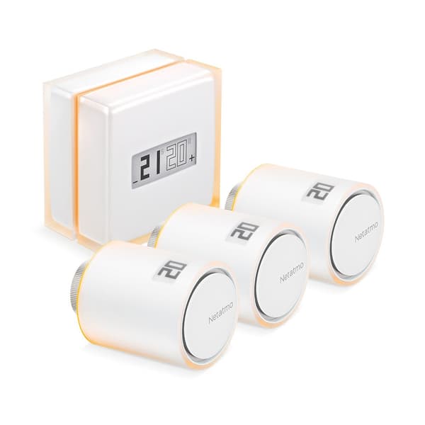 Netatmo Set: Thermostat + 3 Smart Radiator Valves