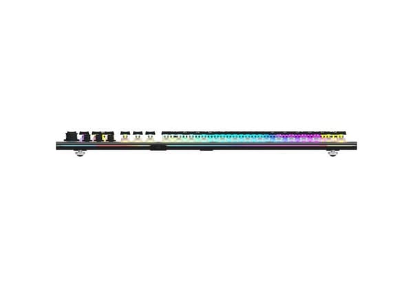 iBox Aurora K-5 USB QWERTY Keyboard RGB Red Switch Silver