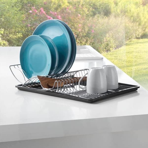 Metaltex Wingtex Drying Rack 51x31 cm Anthracite/Silver 2-piece