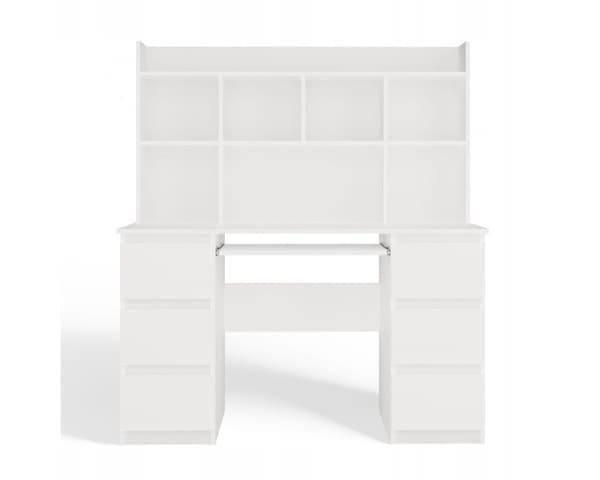 KUBA Desk Set + Extension Piece White