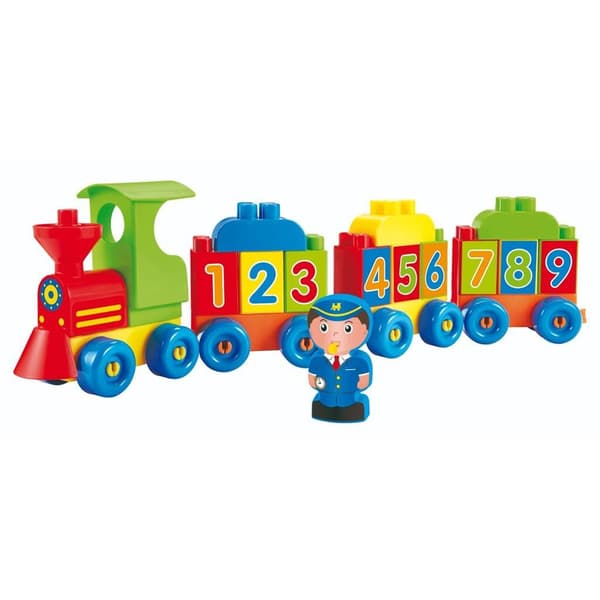 Abrick Numbers and Blocks Train Building Set for Children