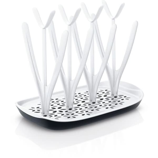 PHILIPS AVENT Bottle and Teat Drying Rack - Removable Drip Tray - White/Grey