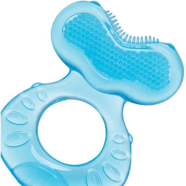 NUBY Teething Ring - Teethe-eez - Silicone - From 3 Months - Blue