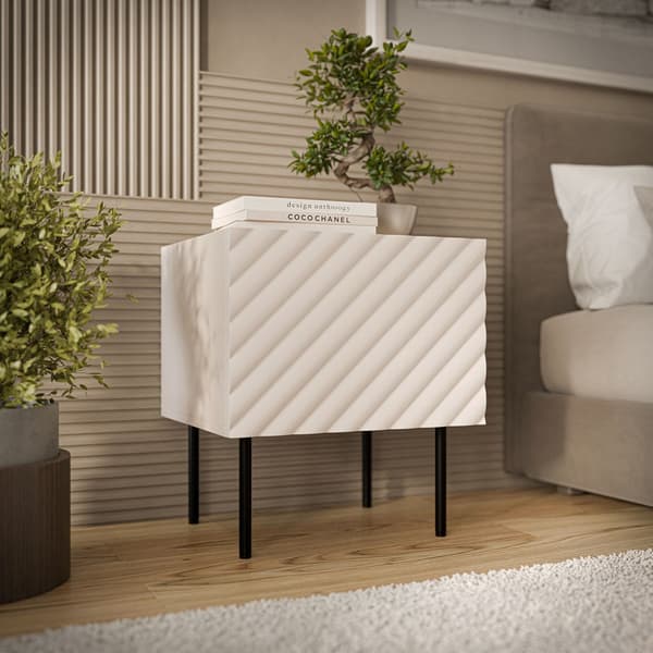 Cama LUCCA Bedside Cabinet 2 pcs 47x40x52 Cashmere