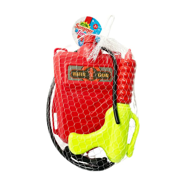 Summertime Firefighter Water Gun 2000 ml, Red/Yellow, Ages 3+