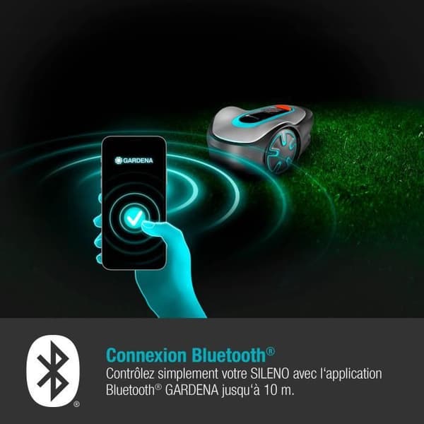 Bluetooth Controlled Robot Mower Gardena Sileno Minimo 500 (15202-26) - 500m²