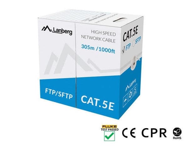 Lanberg Networking Cable Grey 305 m Cat5e