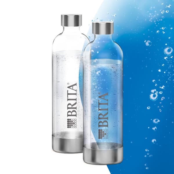 Brita SodaOne Carbonating Bottle Set of 2 - Transparent