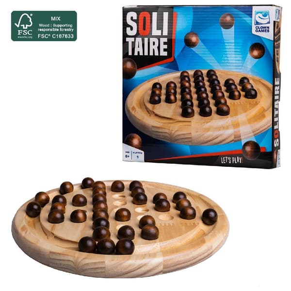 Clown Games Wooden Solitaire