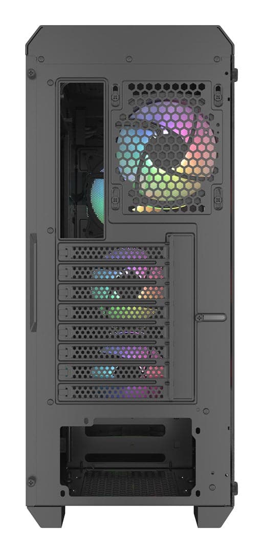 GENESIS Irid 505 ARGB Midi Tower Case Black Transparent