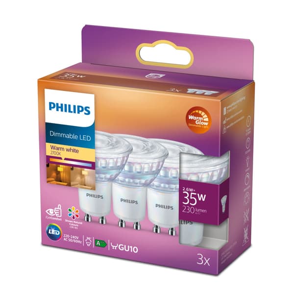 Philips LED Bulb 35W GU10 C90 36° Warm White