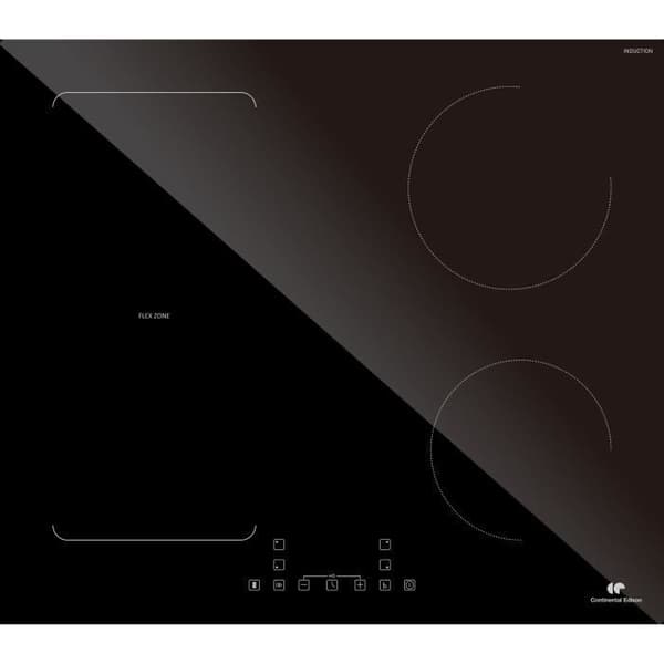 CONTINENTAL EDISON Induction Hob - 4 Zones - 7200W - Black - CETI4ZFLEX3