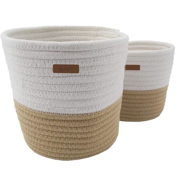 DOMIVA Storage Baskets - Honey Moon - Braided Cotton