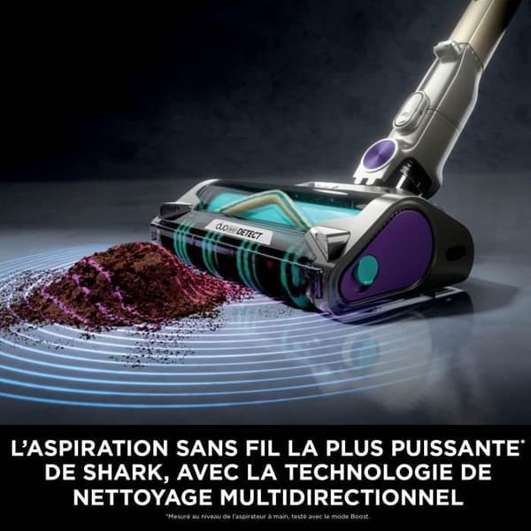 Shark Stick Vacuum Cleaner - Power Detect IP3251EUT - Automatic Emptying Base - 2 L - 70 min Runtime