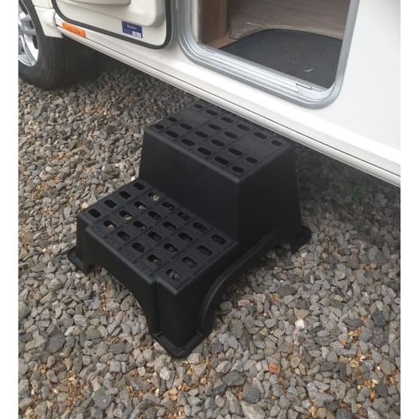 MGI Double Plastic Step Stool - Wide and Stable - 62 x 52 x 38 cm