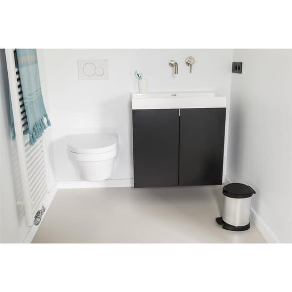 Curver Decobin Oval Pedal Bin 20 L Silver/Black