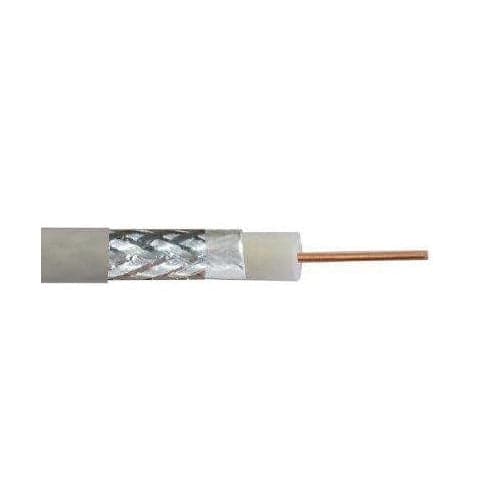DIGITUS Coaxial Cable RG-6 - 75 Ohm Shield - 100 m - White