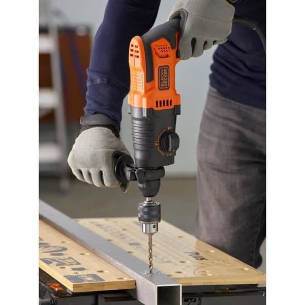 BLACK+DECKER Corded Rotary Hammer Drill - BEHS01-QS - 650W - with 2 drill bits