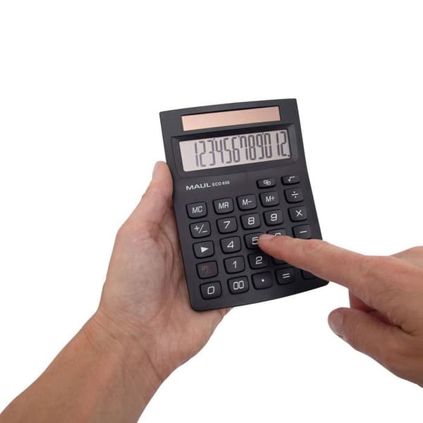 MAUL Desktop Calculator ECO 650 - 12 Digits - Black