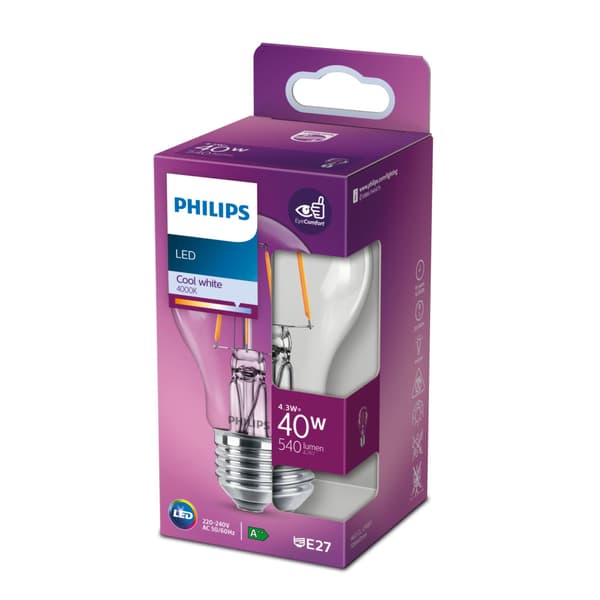 Philips LED Classic A60 40W E27 - Warm White Light