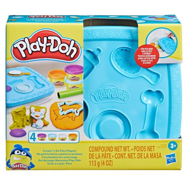 Play-Doh Create and Go Playset Assorted with 4 Pots of Clay and Tools