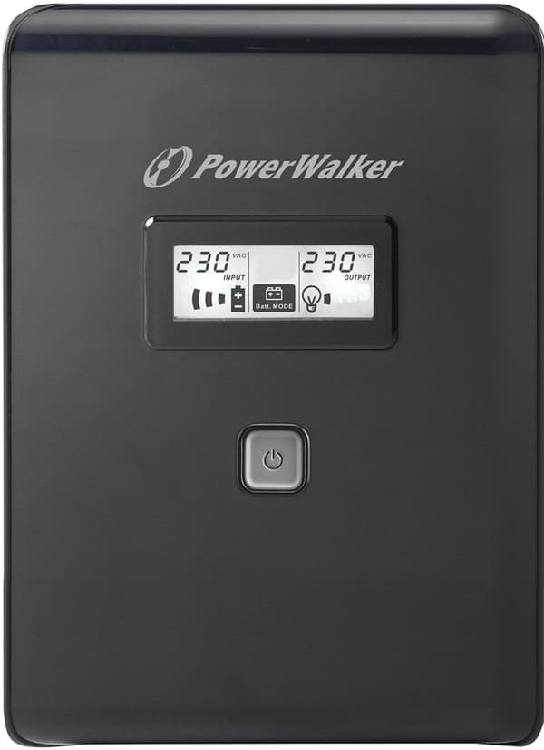 PowerWalker VI 2000 LCD - 2000VA Line-Interactive UPS with 2 AC Outlets
