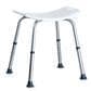 Vivamore Shower Stool White/Silver