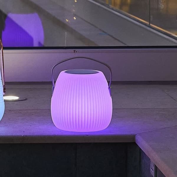 Wireless Bluetooth Speaker Lamp - LUMISKY - MINI MAY PLAY - H23 cm - Dimmable White and Multicolor LED