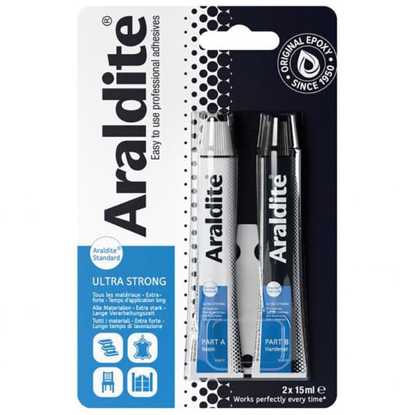 CYANOLIT Araldite Two-component Epoxy Adhesive - 2 x 15 ml - Long Setting Time - High Strength