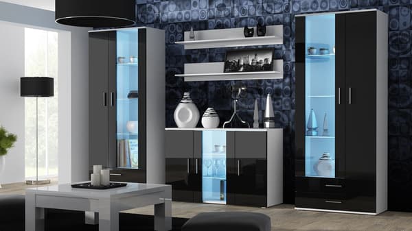 Cama SOHO S7 Sideboard 120 cm White/Black Gloss