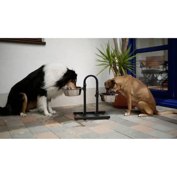 KERBL TD Pet Bowl - Adjustable Height - Non-Slip Base - 2800 ml