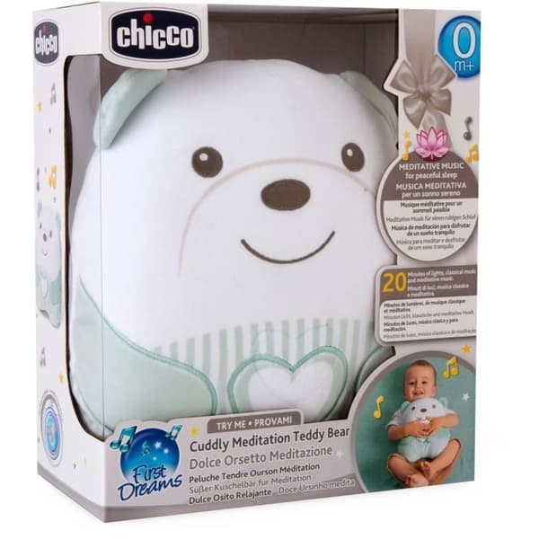 CHICCO - Soft Plush Teddy Bear - Green - From Birth